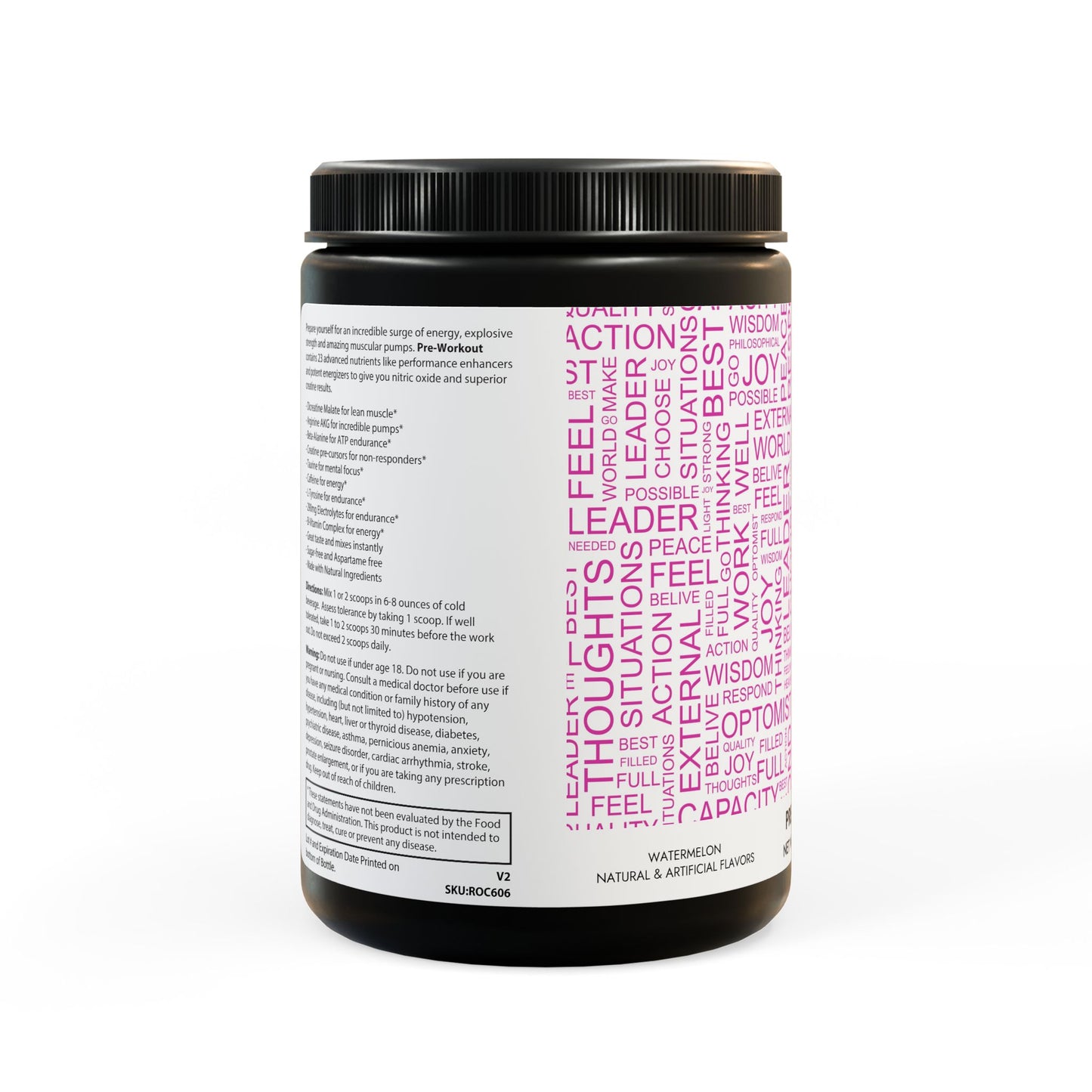 Positivity - Pre-Workout Supplement, Watermelon (300g, 10.58oz)