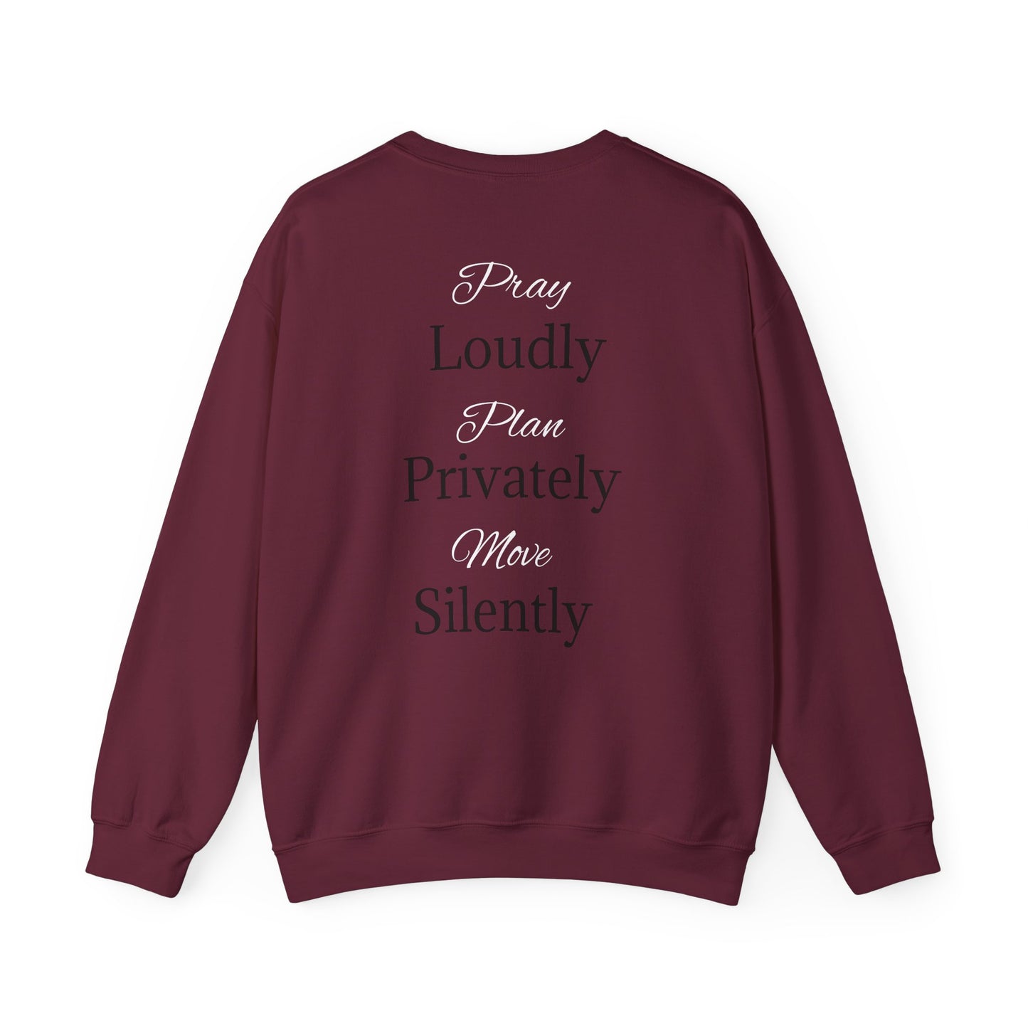 Unisex Heavy Blend™ Crewneck Sweatshirt - "Loudly Privately Silently" - Trendy Casual Wear