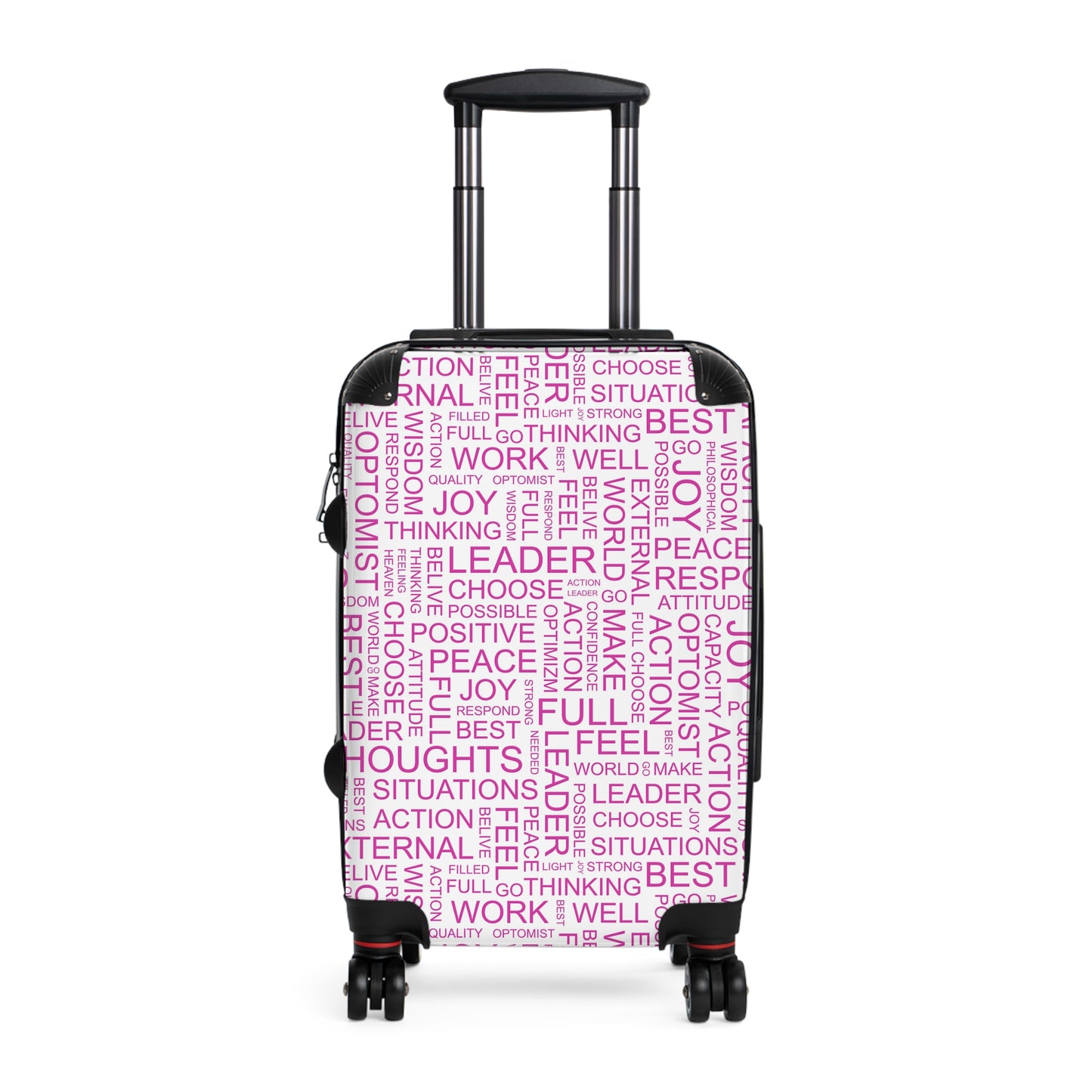Inspirational Quote Suitcase - Colors of Positivity Travel Luggage