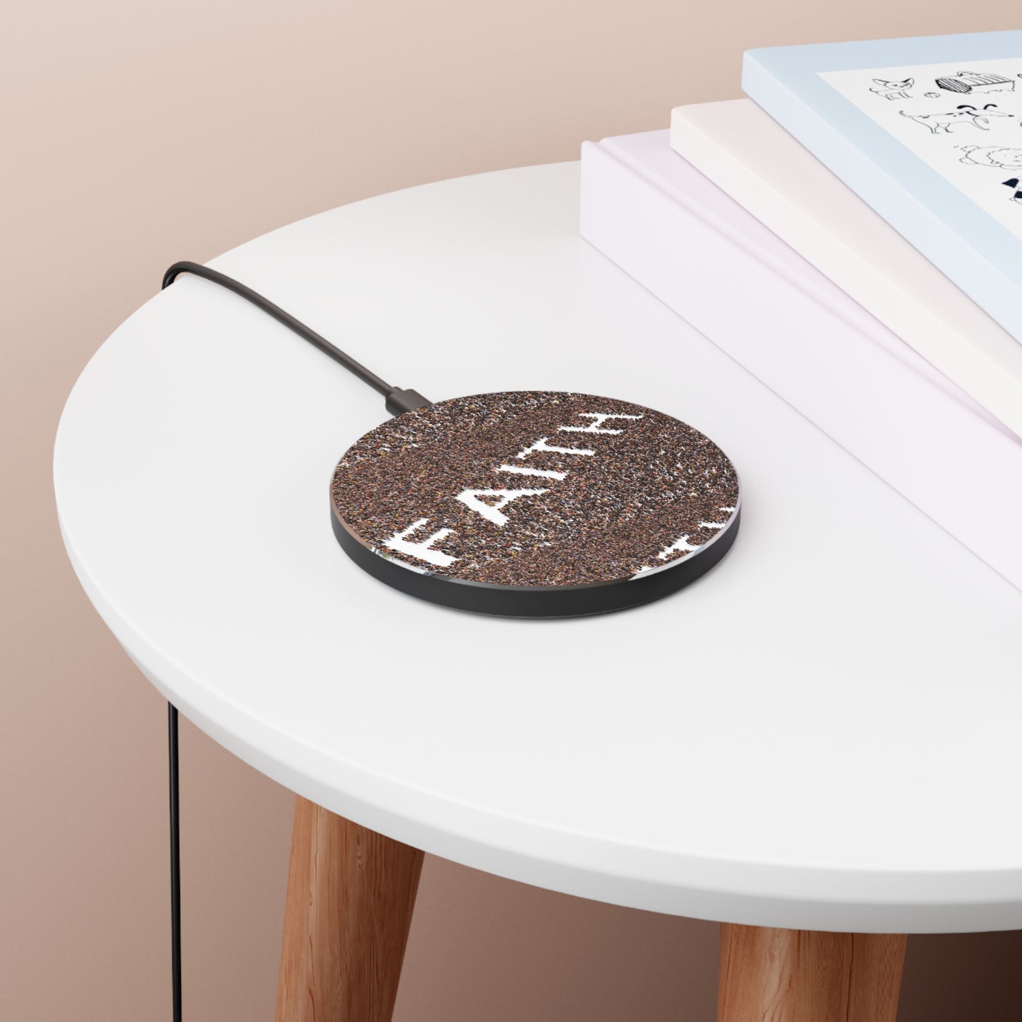 Inspirational Wireless Charger - Fast Charging with 'FAITH' Design