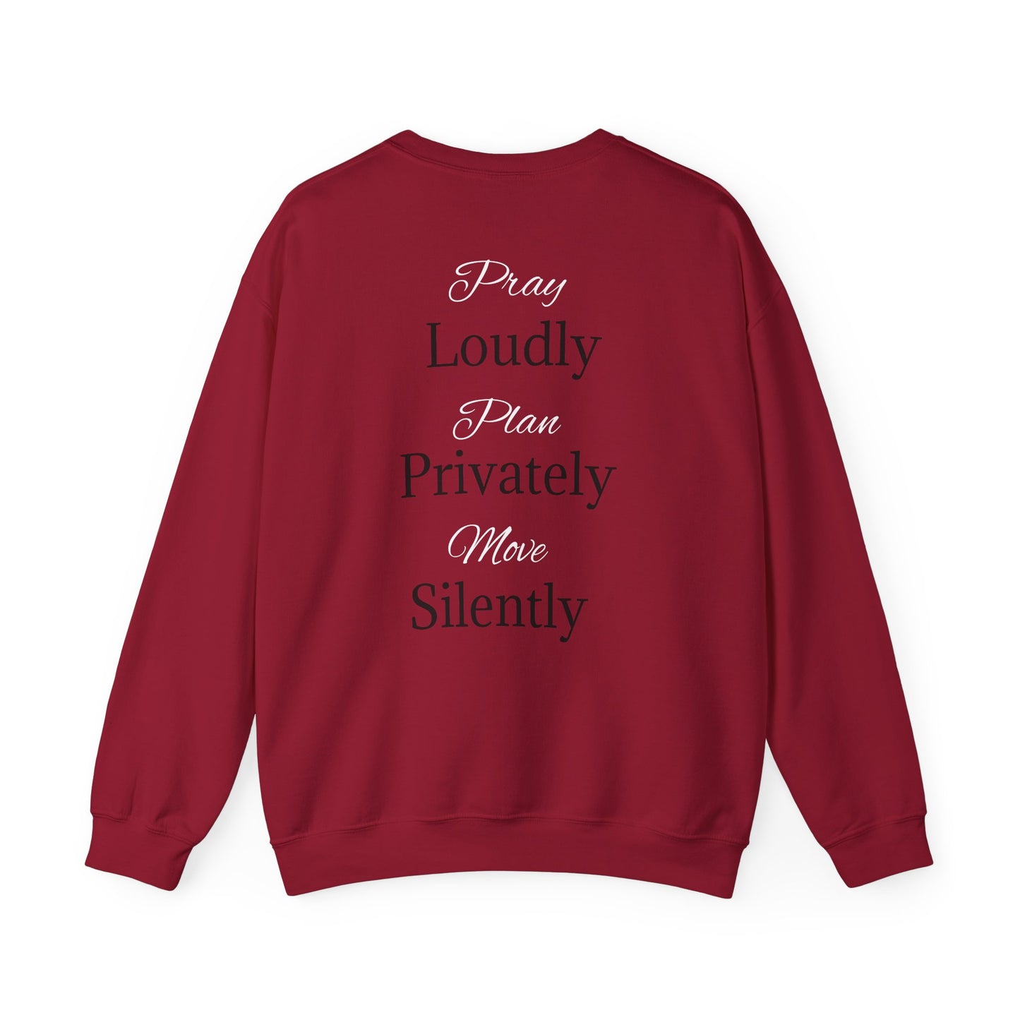Unisex Heavy Blend™ Crewneck Sweatshirt - "Loudly Privately Silently" - Trendy Casual Wear