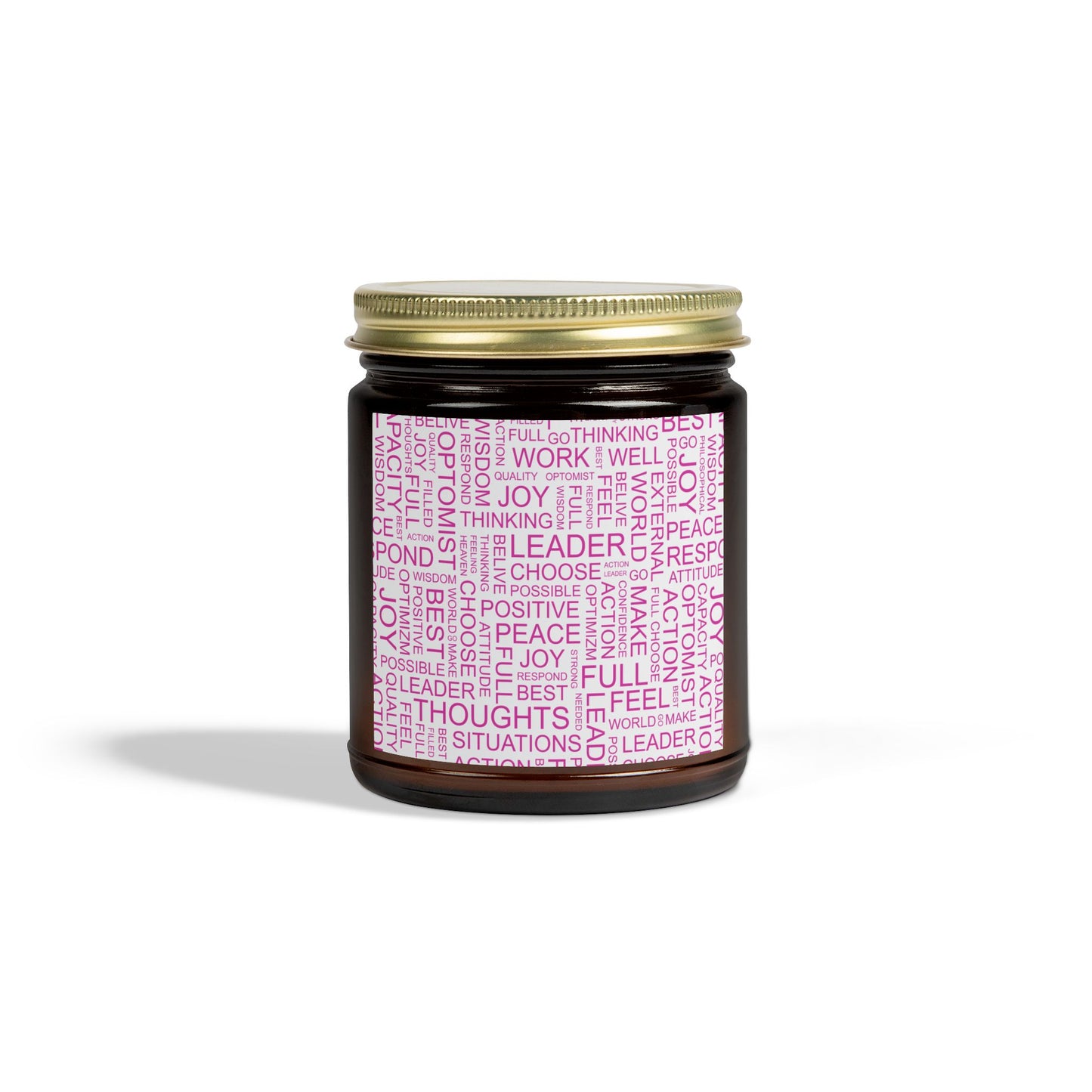 Inspirational Scented Candle - Coconut Apricot Wax (4oz, 9oz) with Positive Affirmations