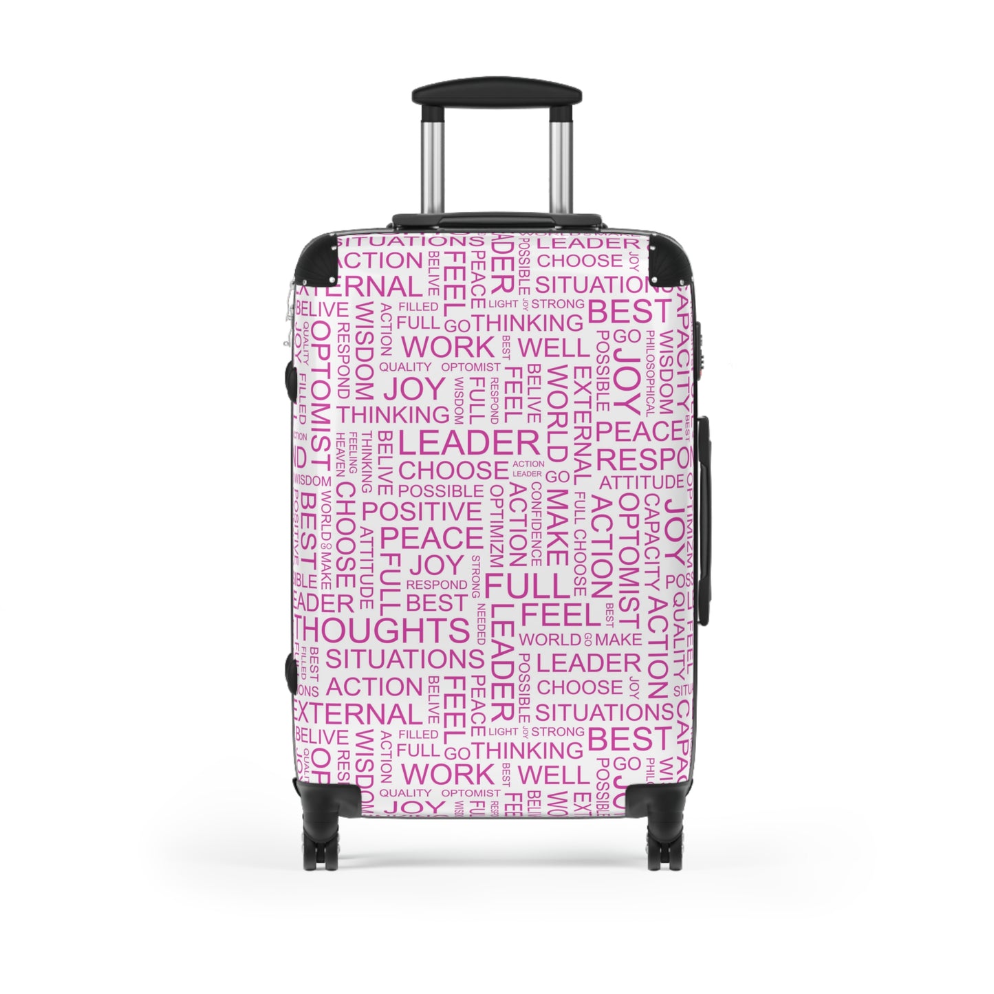 Inspirational Quote Suitcase - Colors of Positivity Travel Luggage