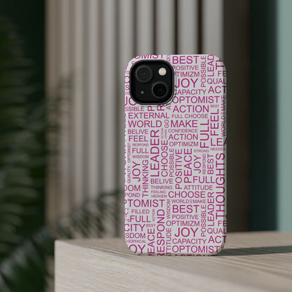 Positivity - Optimistic Magnetic Tough Case for iPhone -