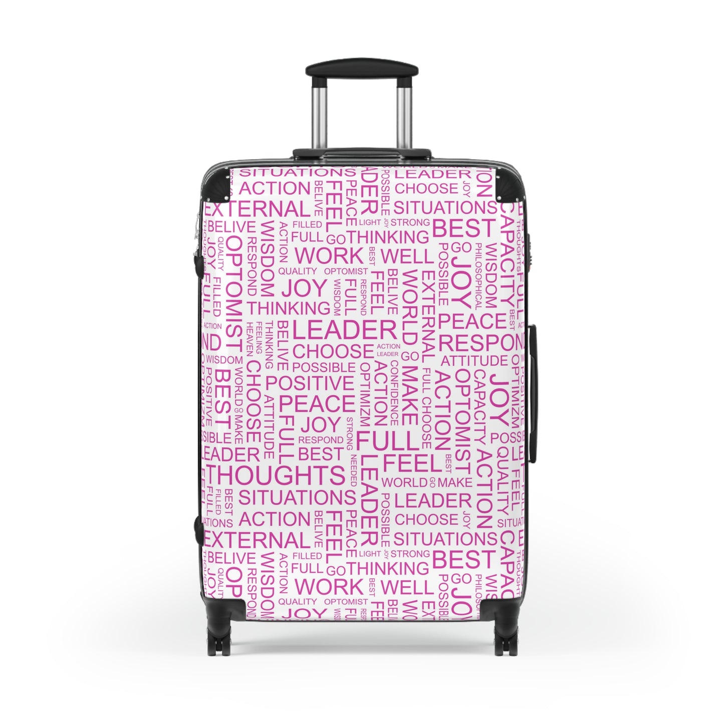 Inspirational Quote Suitcase - Colors of Positivity Travel Luggage