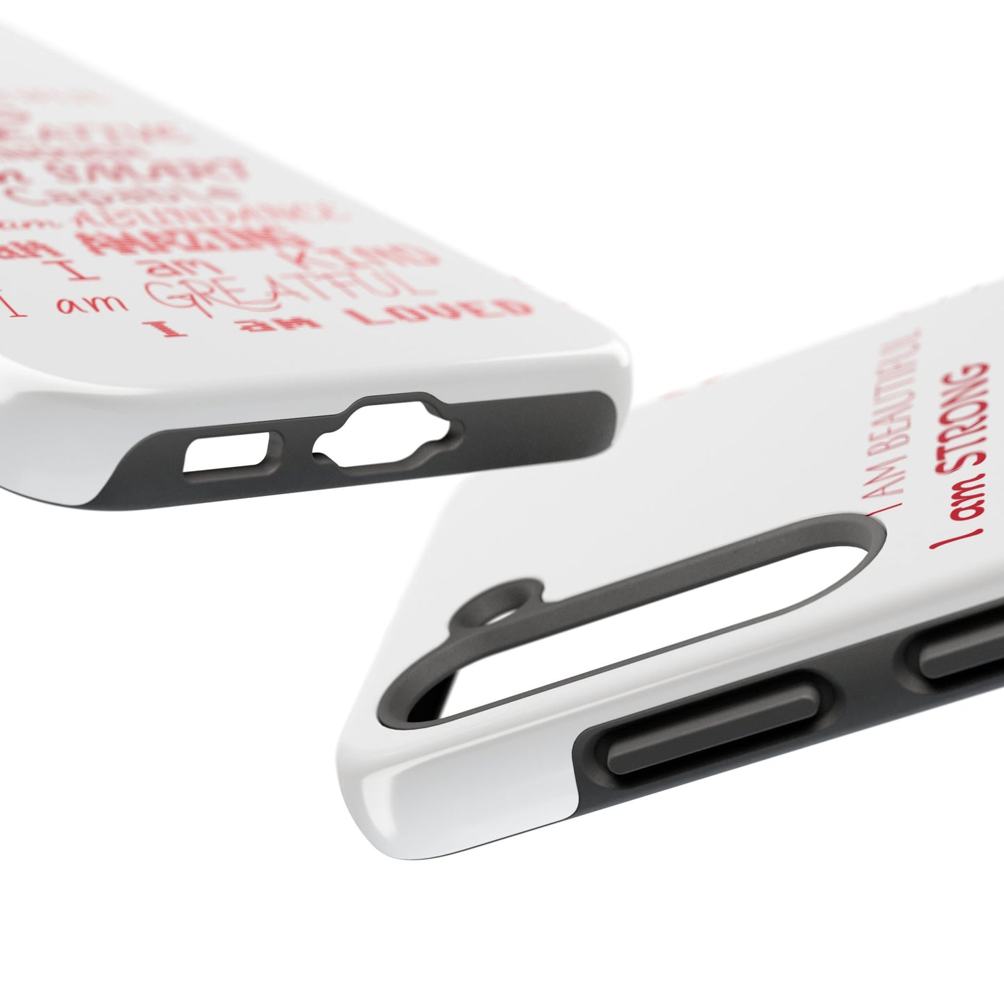 Empowering Tough Phone Case - Affirmation Design for Strength and Positivity