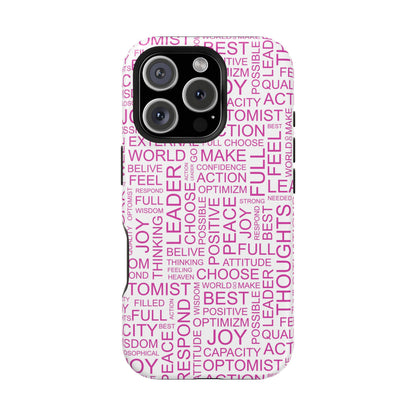 Positivity - Optimistic Magnetic Tough Case for iPhone -