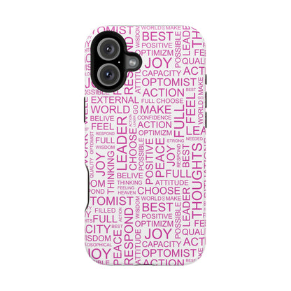 Positivity - Optimistic Magnetic Tough Case for iPhone -
