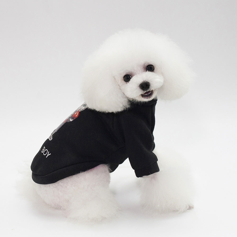 Dog Winter Pet Clothes Brushed Hoody/sweater