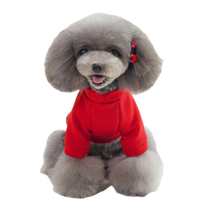 Dog Winter Pet Clothes Brushed Hoody/sweater